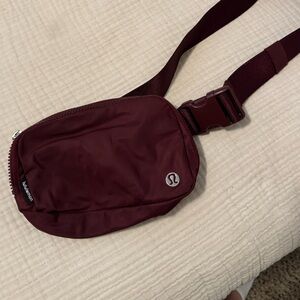 OG Lulu Lemon Belt Bag in Maroon